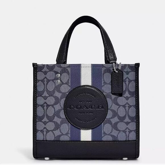 Coach Handbags - NWT Coach Dempsey Tote Bag 22 In Signature Jacquard With Stripe And Coach Patch